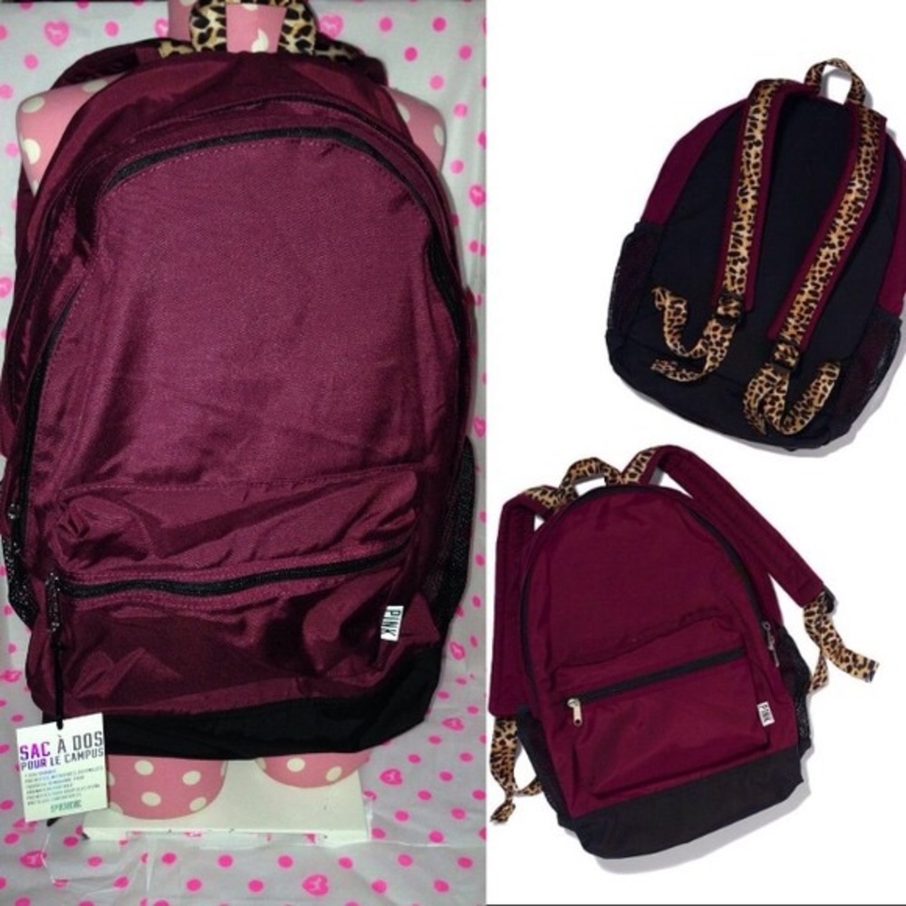 PINK maroon backpack